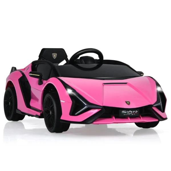 12V Kinderauto Met 2,4G Afstandsbediening Met Muziek En LED Koplampen 108 X 64 X 41 Cm Roze