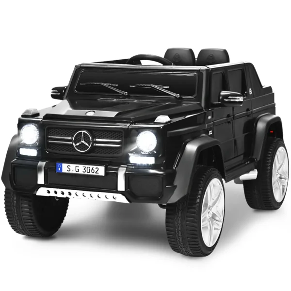 12V Kinderauto Met Afstandsbediening Met Muziek En Verlichting Gemotoriseerd Voertuig Voor 3-8 Jaar 115 X 67 X 57 Cm Zwart