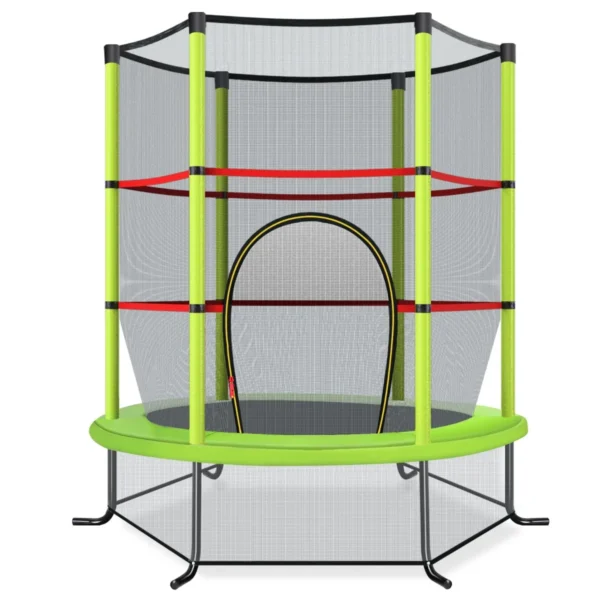 165 Cm Tuintrampoline Met Veiligheidsnet Trampoline Tot 135KG Belasting Voor Kinderen Vanaf 3 Jaar Groen