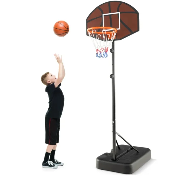 172-200 Cm In Hoogte Verstelbare Basketbalring Voor Kinderen Draagbare Basketbalstandaard Onbreekbaar Backboard Stabiele Opvulbare Basis