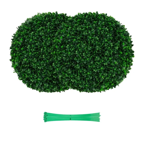 2 X 52 Cm UV-Bestendige Kunstmatige Buxusbollen Kunstmatige Kunsttopiarybolplanten Decoratief Voor Binnen Buiten Bruiloft Groen