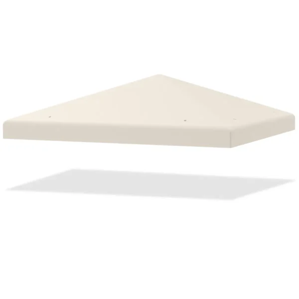 300 X 300cm Luifel Hoes Buiten Terras Tuinpaviljoen Vervanging Bovenstuk Bruiloft Feest Evenement Tent Dekking Beige