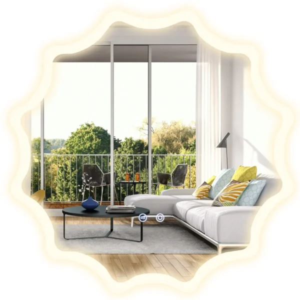 60 X 60 Cm LED Badkamerspiegel Met 3 Lichtkleuren En Anticondens Verlichte Wandspiegel Met Variabele Intensiteit En Intelligente Tiptoets