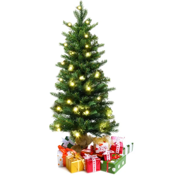 90 Cm Kunstkerstboom Groene Sparrenboom Met 50 LED-lampjes En Timerfunctie Kerstboom Groen