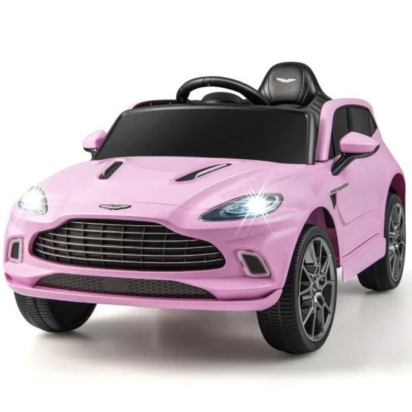 Aston Martin DBX 12V Elektrische Kinderauto Met 2,4G Afstandsbediening Modern Voertuig Met LED-Verlichting En Muziek Afsluitbare Deuren