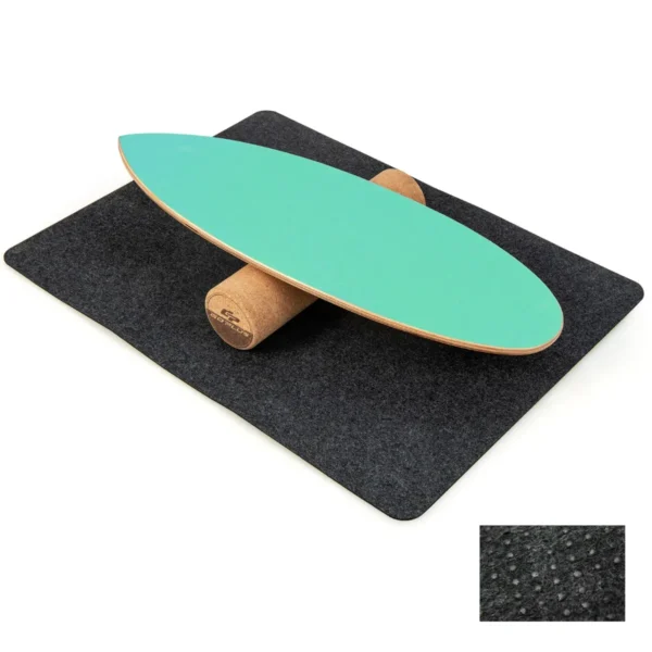Balance Board Van Hout Balance Trainer Trickboard Voor Thuis Incl. Kurkrol Balansboard Uit 8 Hoogwaardige Houtlagen Geperst Groen
