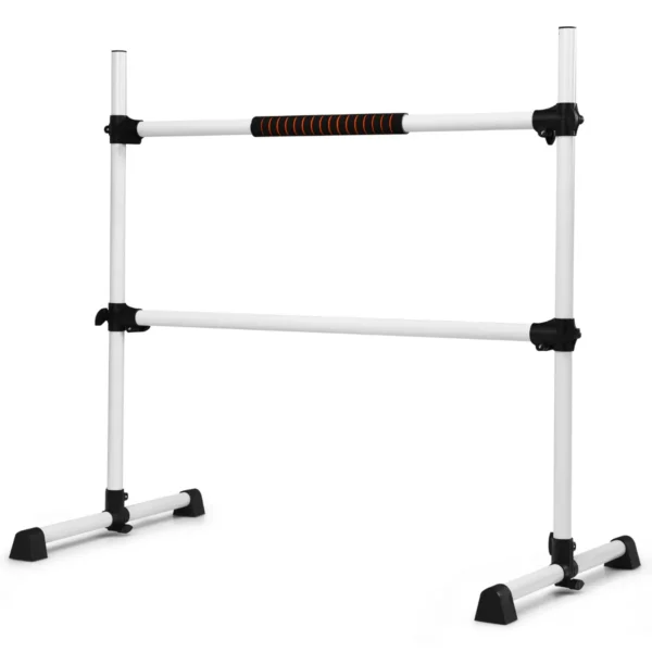 Ballet Barre Draagbare Vrijstaande Ballet Barre Met Verstelbare Hoogte Dubbele Fitness Ballet Stang Voor Dansen Stretchen Wit