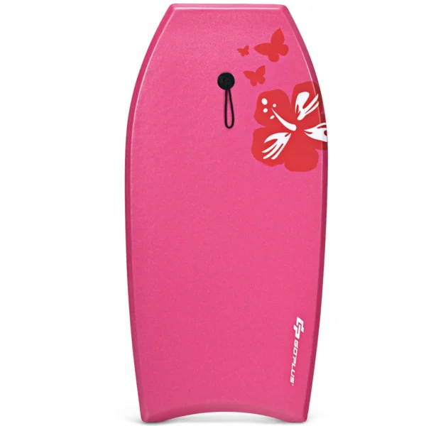 Bodyboard Lichtgewicht Drijvend Bord Met EPS-Kern En XPE-gezicht Voor Strand Voor Kinderen En Volwassenen 106 Cm Roze