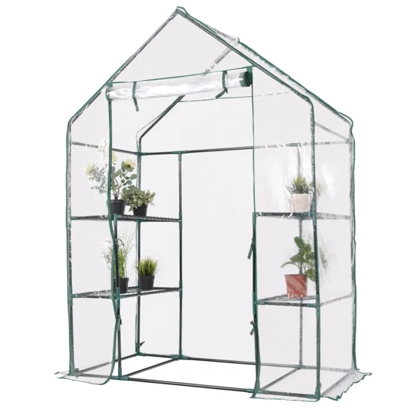 Broeikas Foliekas Kas Tomatenkas Plantenhuis Folietent Kas 143 X 73 X 195cm Wit En Transparant