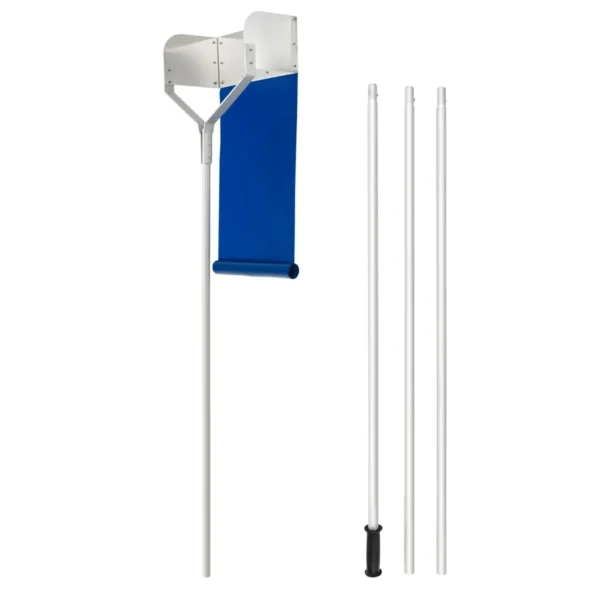 Daksneeuwhark Met 4 Schachten Max. Lengte 624 Cm Aluminium Daksneeuwhark Met Antislip Steel Brede Snijkop Voor Huis Auto Garage