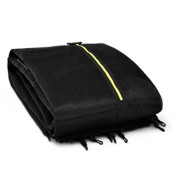 Diameter 427 Cm Trampoline-Veiligheidsnet Voor Tuintrampolines Vervangingsnet Met Ritssluiting En Gespen 8 Palen Netto Hoogte 180 Cm