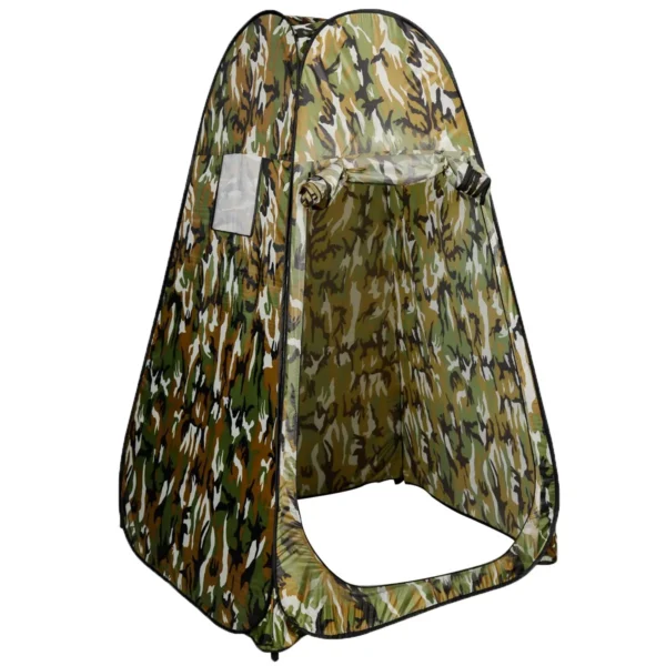 Douchetent Omkleedtent Toilettent Bijzettent Opslagtent Campingtent Trekkingtent Strand Pop-Up Tent 120 X 120 X 190 Cm Vlek-Camouflage