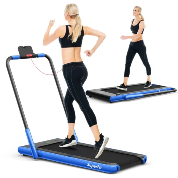 Elektrische Loopband 1-12 Km / U LED-Display Opvouwbare Hometrainer Fitnessapparatuur 120 Kg Marine