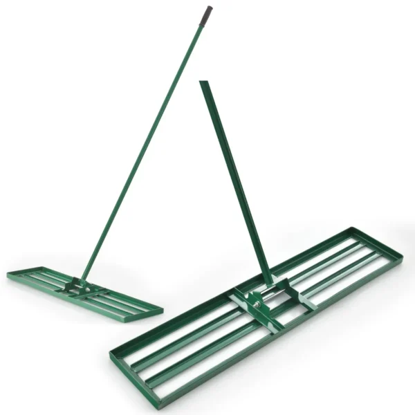 Gazon Nivelleerhark 106 X 25 Cm Metalen Tuinhark Met Ergonomische Handgreep Gazon Nivelleerwerktuig Voor Binnentuin