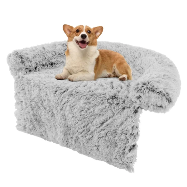 Hondenbed Van Pluche Hondendeken Hondenkussen Met Wasbare Overtrek Pluche Bed Voor Kleine En Middelgrote Honden 101 X 89 Cm Grijs