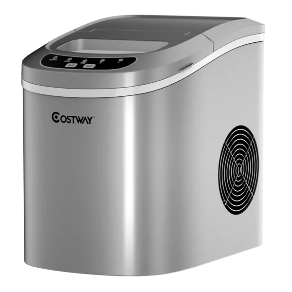 IJsblokjesmachine IJsmachine 9 Kogelblokjes Klaar In 6-13 Minuten Met Schep En Mandje 2 Ijsblokjes Maten Beschikbaar Zilver