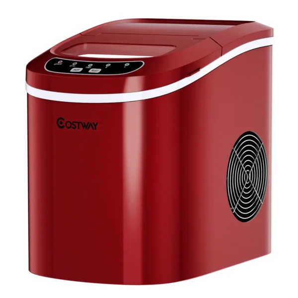 Ijsblokjesmachine Ijsmaker Inclusief Ijsblokjesschep 25 X 36 X 33 Cm-Rood