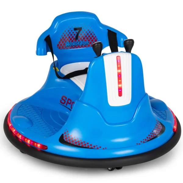 Kinderen Rijden Op Elektrische Botsauto 6V Batterij Aangedreven Botsauto Met Dubbele Joysticks 360° Draaien Blauw