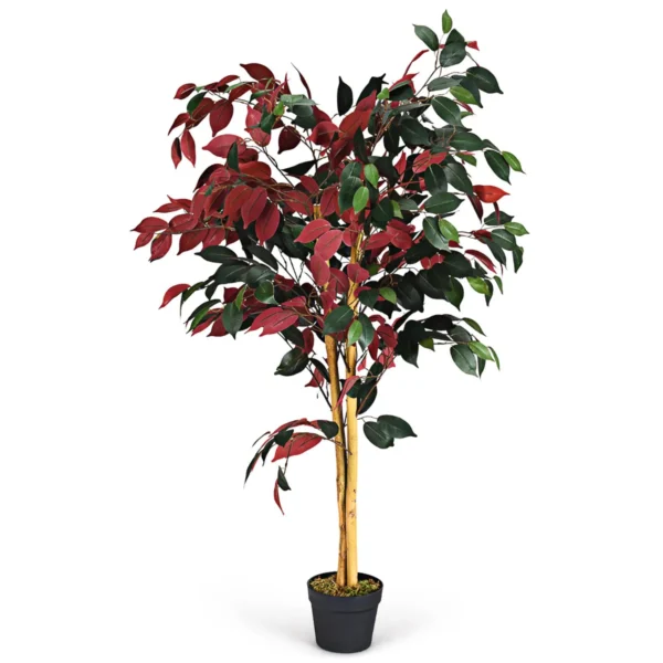 Kunstmatige Boom 120cm Hoge Groene Ingemaakte Ficus Boomatige Boom Realistische Groene Planten