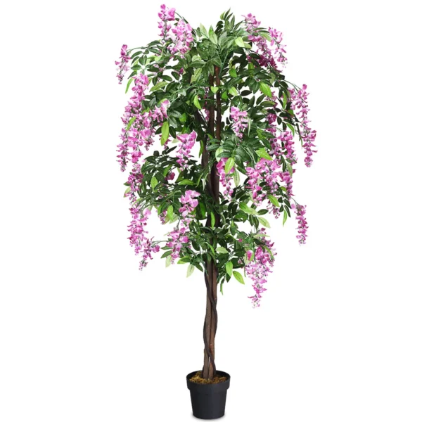 Kunstplant Bruikbare Kunstpalm Kunstboom 180 Cm Roze