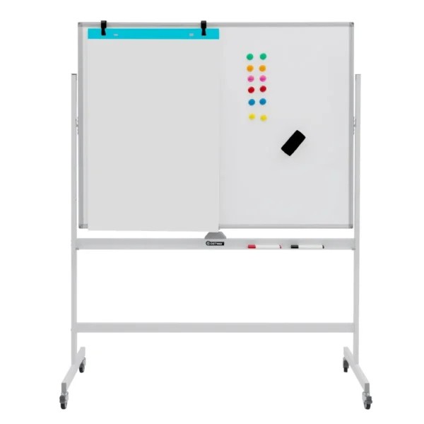 Magnetisch Dubbelzijdig Whiteboard Met Wielen Voor Gebruik In De Klas Op Kantoor En Thuis