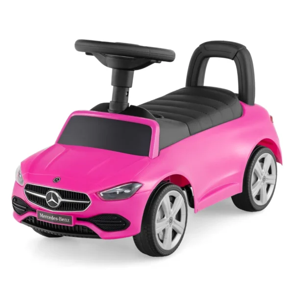Mercedes-Benz Glijauto Glijvoertuig Met Opbergruimte Onder De Zitting Schuifwagen Met Claxon En Motorgeluid-Roze