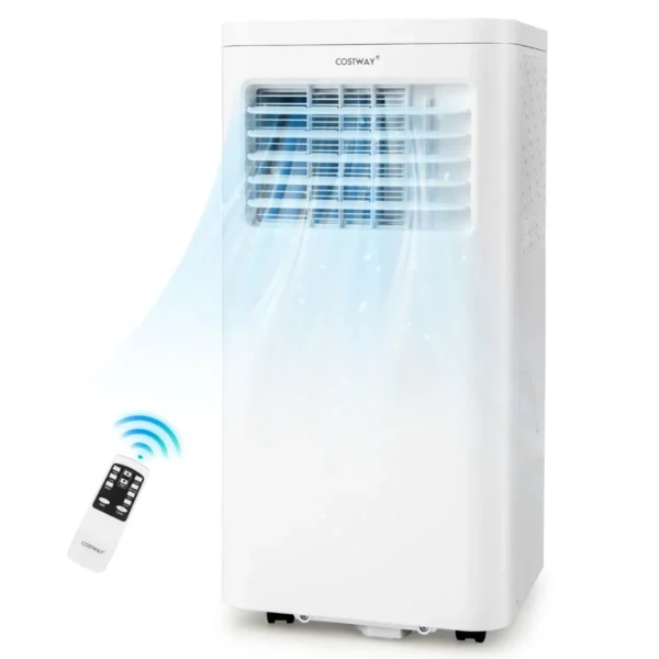 Mobiele Airconditioning 9000 BTU 2,5 KW Koelen Ventileren En Ontvochtigen Airconditioner Met Afvoerslang Wifi/App/Afstandsbediening