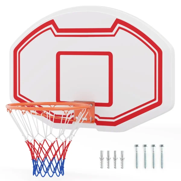 Ø45 Cm Basketbalkorf Voor Binnen Mini Basketbalmand Met Achterwand En Net Basketbalring Weerbestendig Professionele Maat