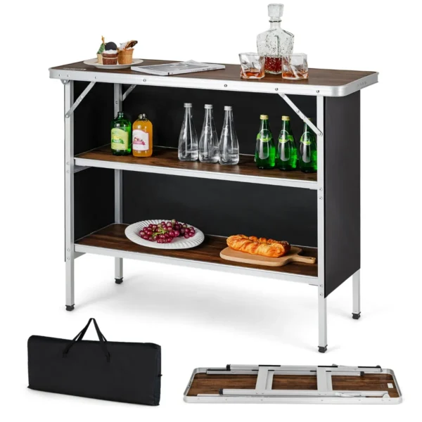 Opvouwbare Campingtafel Aluminium Draagbare Picknicktafel Met Oxford Doek & Draagtas Inbegrepen Lichtgewicht Opvouwbare Tafel