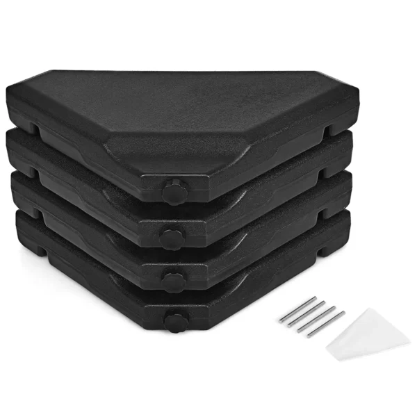 Parasolvoet Balkonparaplustandaard Voor Buitengebruik 90cm X 90cmx 10cm Zwart