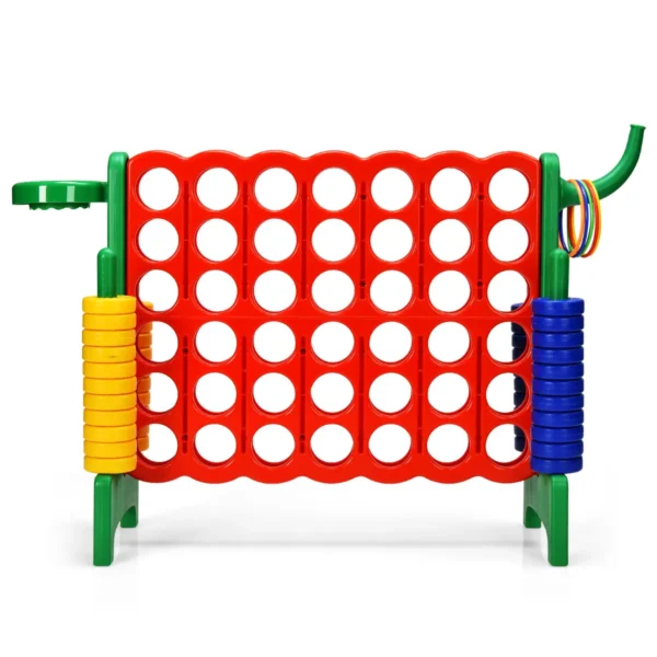 Reuze 4-in-a Rij Jumbo 4-tot-score Reuze Spelset Voor Kinderen & Volwassenen Binnen Buiten Familie Verbind Spel (Groen)