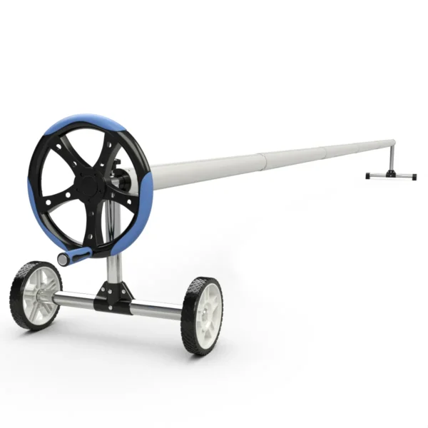 Roll-Up Systeem Zwembadafdekking Roll-up En Zonneafdekking Roll-up Systeem Met Riemen Aluminium 5,5M