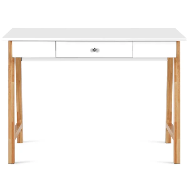 Schrijfbureau Multifunctionele Tafel Met Een Grote Lade MDF-Bureau Computer Bureau Dressoir Tafel Laptop Tafel Wit + Natuurlijk