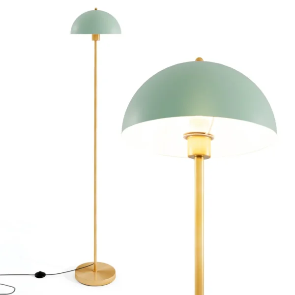 Staande Lamp 163 CM Staande Vloerlamp Met Verstelbare Lampenkop Onbreekbare Lampenkap En Voetschakelaar Moderne Metalen Lamp