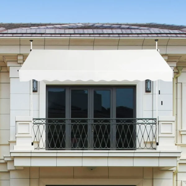 Telescopische Luifel Zonwering Uitschuifbare Zonwering Voor Tuin 300 X 120 Cm Beige