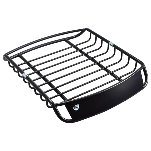 Universele Lading Dakrek Mand Op Zwaar Werk Berekende Auto Bovenkant Bagage Houder Drager Met 4 U-bouten 120 X 98 X 17 Cm Zwart