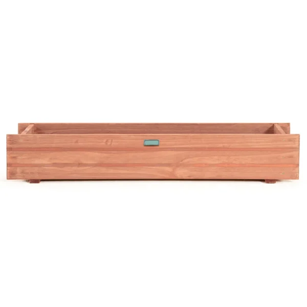 Verhoogd Bloembed Van Hout Tuinbed 91,5 X 18 X 16 Cm Plantenbak Voor Tuin Gazon Terras Balkon Bruin