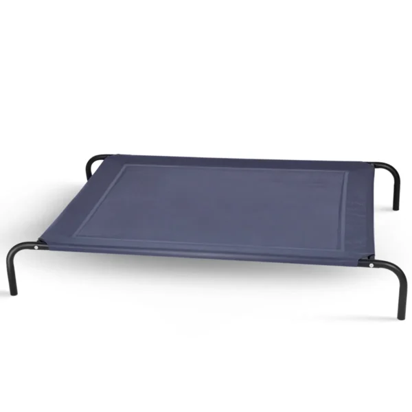 Verhoogd Hondenbed Voor Groot Hondenbed Zowel Binnen Als Buiten Camping Stalen Kader Mat 130 X 90 X 20 Cm Grijs