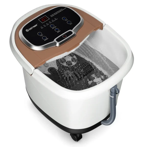 Voeten Bad Gemotoriseerde Massager Draagbare Multifunctionele Elektrische Voeten Bad Met Gemotoriseerde Rol Koffie