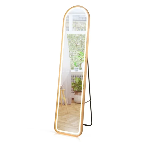 Volledige Spiegel Wandspiegel Met Goudkleurig Aluminium Frame En Explosiebestendige Folie Deurspiegel Hangspiegel Voor Hal Woonkamer