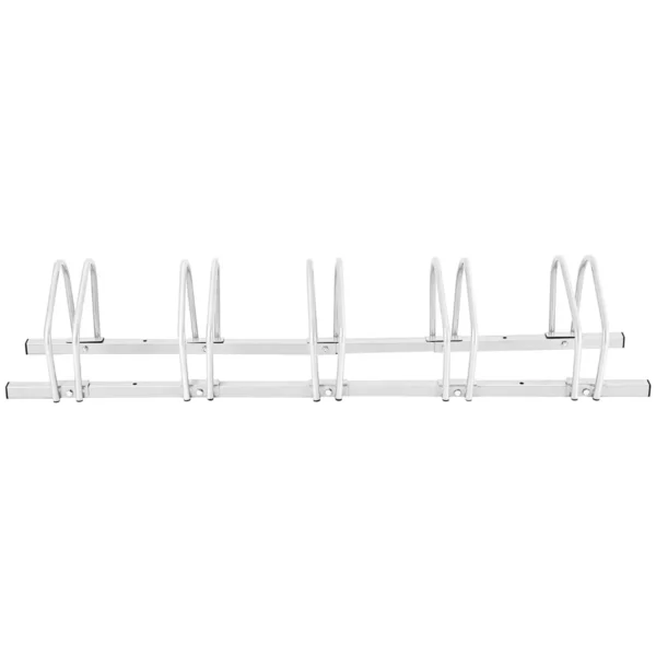 5 Fietsenrek Voor Kinderen Fiets Bergfiets En Stuntfiets Fietsenstalling Voor Huis/Tuin/Gang/Garage En Speeltuin Zilver