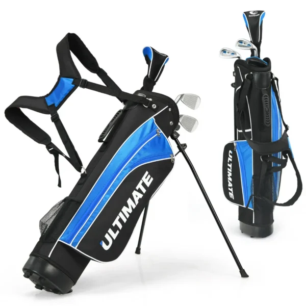 Junior Complete Golfclub Set Voor De Leeftijd 8 Tot 10 Perfect Voor Kinderen Jongeren Jongens & Meisjes (Blauw)
