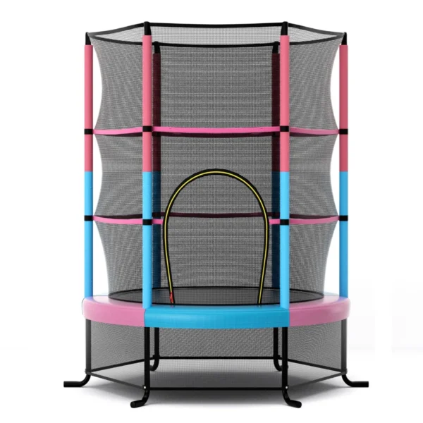 Trampoline Voor Kinderen Kleuter Trampoline Met Veilige Bescherming Net En Spring Pad Binnen En Buiten Recreatieve Trampoline Roze
